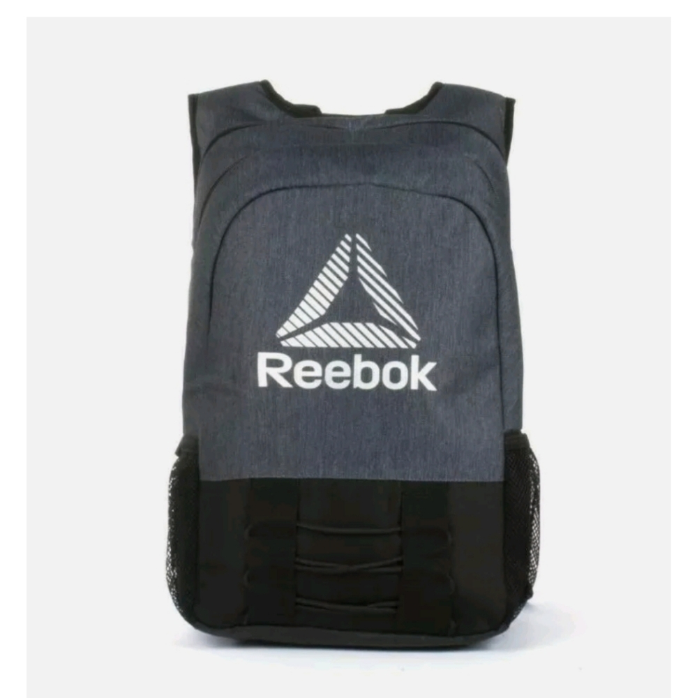 Reebok Basecamp Backpack Navy blue and Black w/Side Pockets NWT